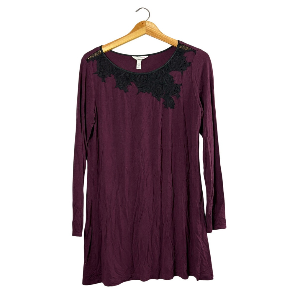 Women's Burgundy Soma Soft Nightgown M
